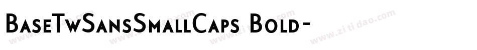 BaseTwSansSmallCaps Bold字体转换